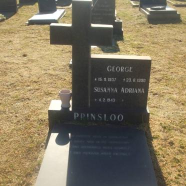 PRINSLOO George 1937-1990 &amp; Susanna Adriana 1943-