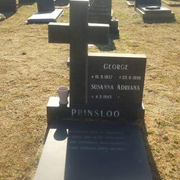 PRINSLOO George 1937-1990 &amp; Susanna Adriana 1943-