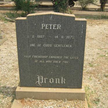 PRONK Peter 1907-1972