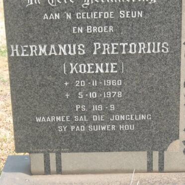 PRETORIUS Hermanus 1960-1978