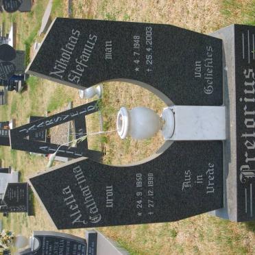 PRETORIUS Nikolaas Stefanus 1948-2003 &amp; Aletta Catharina 1950-1990