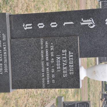 PLOOY Jacobus Stefanus, du 1945-1981