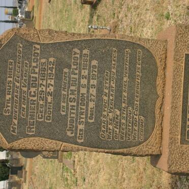 PLOOY Renier G., du 1885-1942 &amp; Judith S.M. STRYDOM 1889-1970