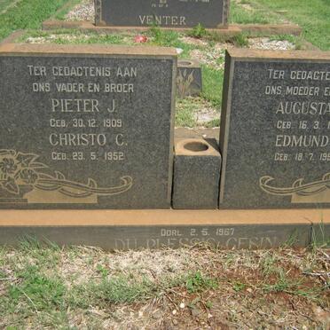 PLESSIS Pieter J., du 1909-1967 &amp; Augusta J. 1914-1967 :: DU PLESSIS Christo C. 1952-1967 :: DU PLESSIS Edmund I. 1956-1967
