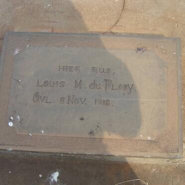 PLOOY Louis M., du -1918