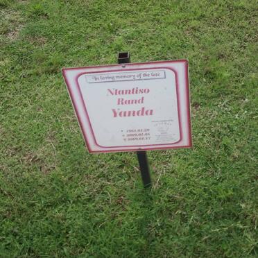 YANDA Ntantiso Rand 1961-2009