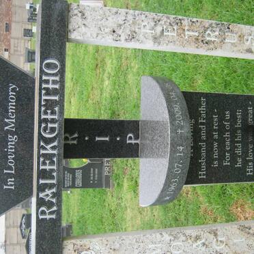 RALEKGETHO Moagi Petrus 1963-2009