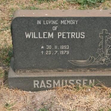 RASMUSSEN Willem Petrus 1893-1979