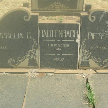 RAUTENBACH Pieter P.F. 1895-1974 &amp; Cornelia C. 1899-