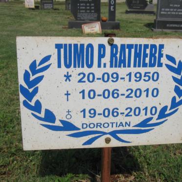 RATHEBE Tumo P. 1950-2010