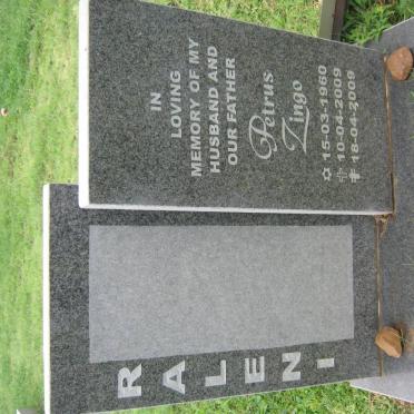 RALENI Petrus Zingo 1960-2009