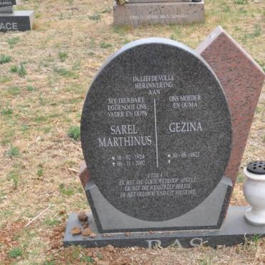 RAS Sarel Marthinus 1924-2002 &amp; Gezina 1922-