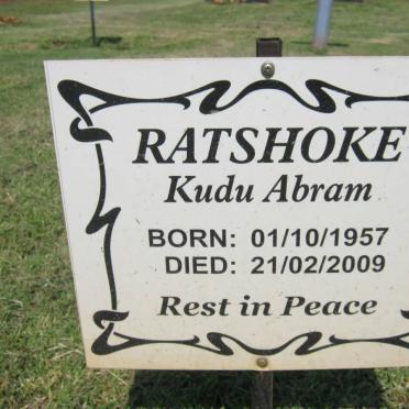 RATSHOKE Kudu Abram 1957-2009