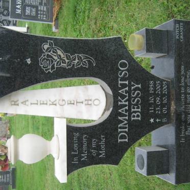 RALEKGETHO Dimakatso Bessy 1958-2005