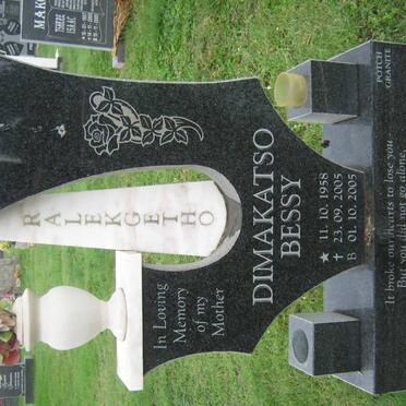 RALEKGETHO Dimakatso Bessy 1958-2005