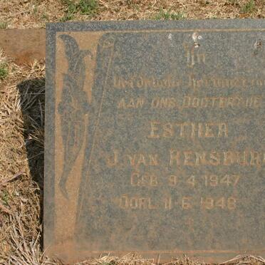 RENSBURG Esthea, J. van 1947-1948