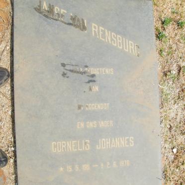 RENSBURG Cornelis Johannes, Janse van 1911-1976