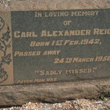 REICH Carl Alexander 1942-1956
