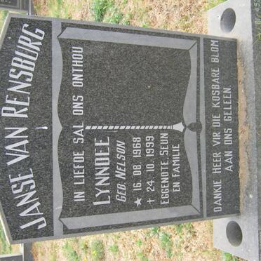 RENSBURG Lynndee, Janse van nee NELSON 1968-1999