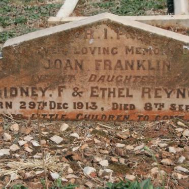 REYNOLDS Joan Franklin 1913-1914