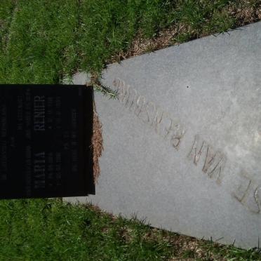 RENSBURG Renier, Janse van  1918-19?? &amp; Maria 1924-2001