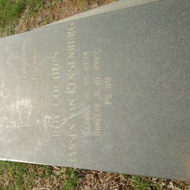 RENSBURG Roy Cochius, Jansen van 1934-1987