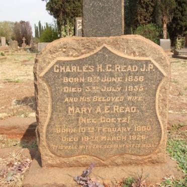READ Charles H.C. 1856-1935 &amp; Mary A.E. GOETZ 1860-1929