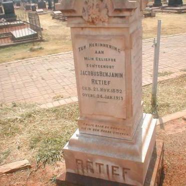 RETIEF Jacobus Benjamin 1852-1915