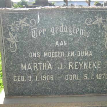 REYNEKE Martha J. 1906-1970