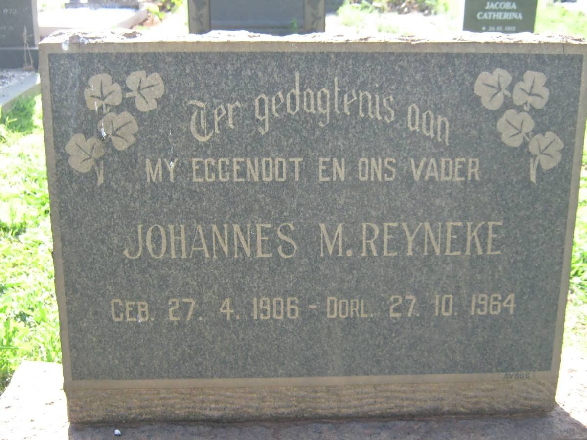 REYNEKE Johannes M. 1906-1964