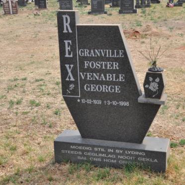 REX Granville Foster Venable George 1939-1998