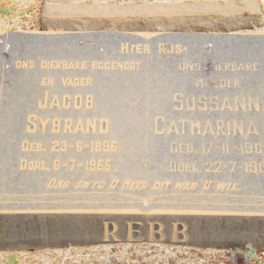 REBB Jacob Sybrand 1895-1955 &amp; Susanna Catharina E. 1901-1988