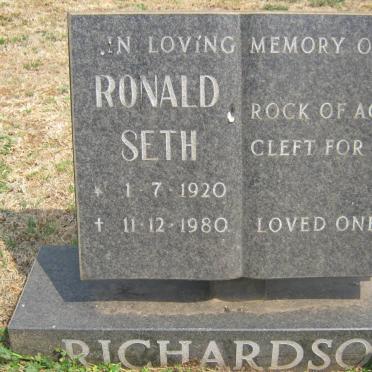 RICHARDSON Ronald Seth 1920-1980