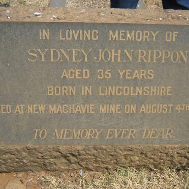 RIPPON Sydney John -1936