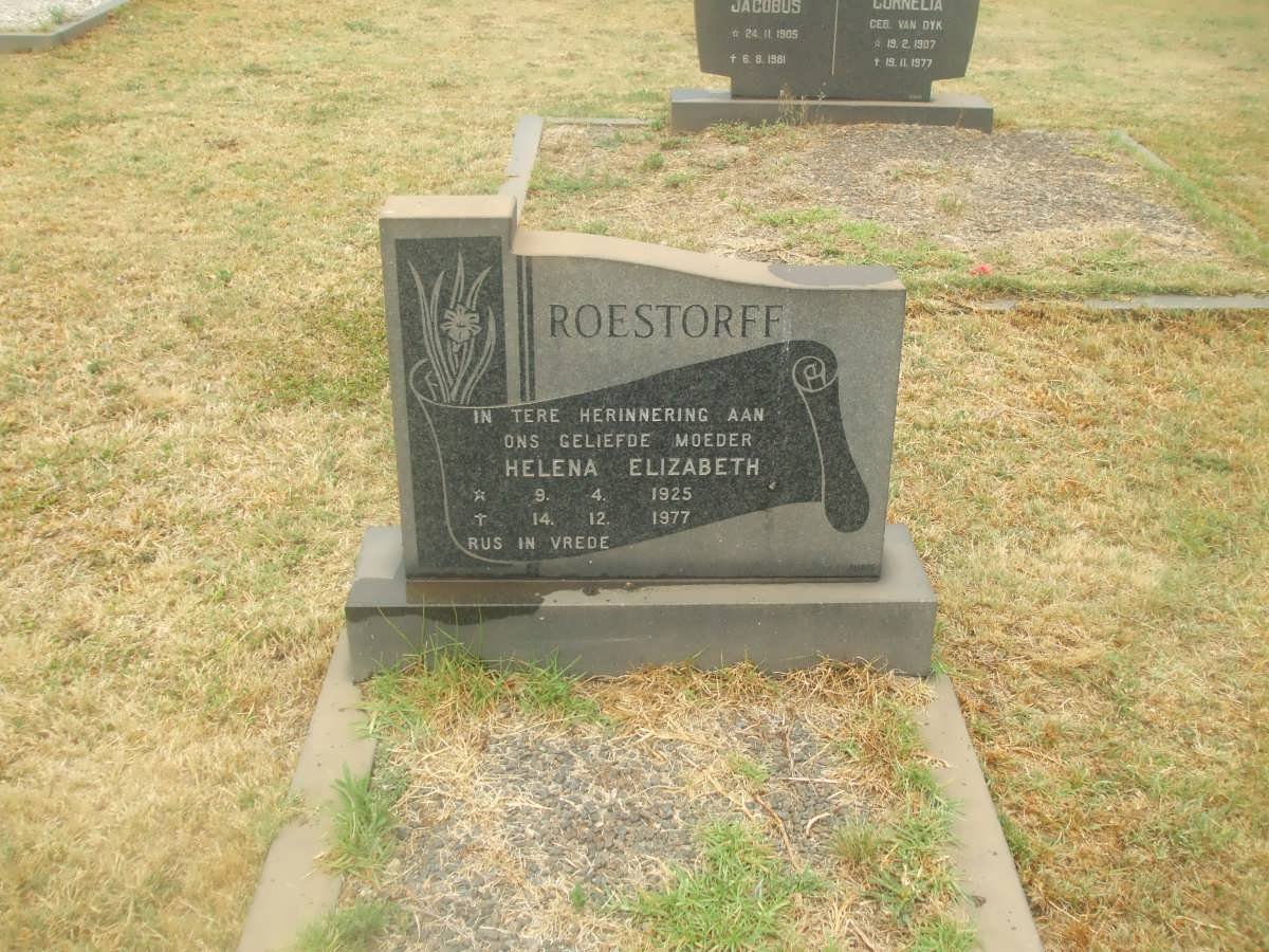 ROESTORFF Helena Elizabeth 1925-1977