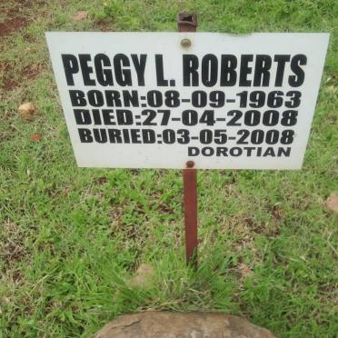 ROBERTS Peggy L. 1963-2008
