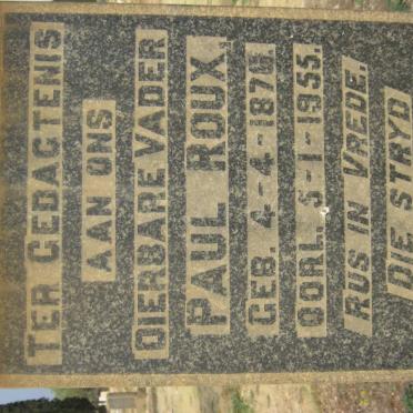ROUX Paul 1876-1955