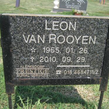 ROOYEN Leon, van 1955-2010