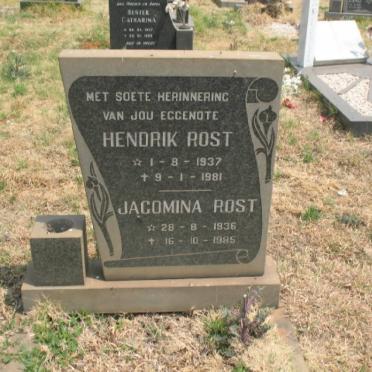 ROST Hendrik 1937-1981 &amp; Jacomina 1936-1985