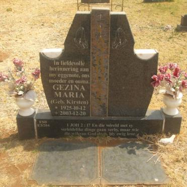 ROOYEN Gesina Maria, van nee KIRSTEN 1925-2003