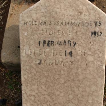 ROETS Helena Susanna 1913-1917