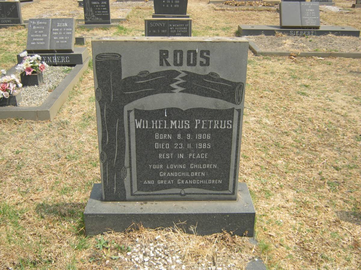 ROOS Wilhelmus Petrus 1906-1985