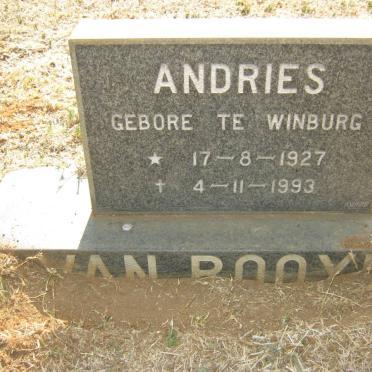 ROOYEN Andries, van 1927-1993