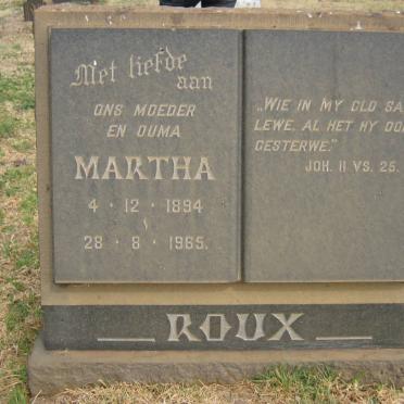 ROUX Martha 1894-1965