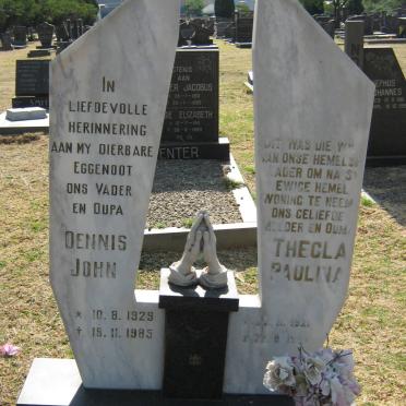 ROUSE Dennis John 1929-1985 &amp; Thecla Paulina 1921-1997