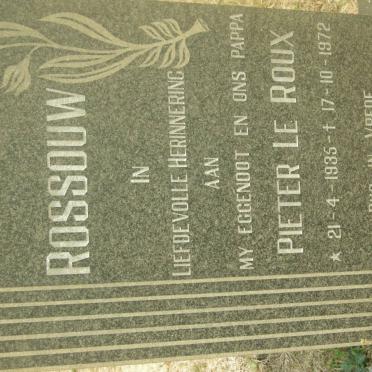 ROSSOUW Pieter le Roux 1935-1972