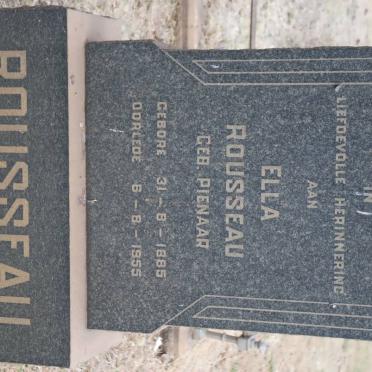 ROUSSEAU Ella nee PIENAAR 1885-1955