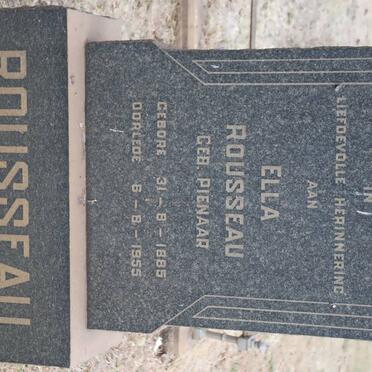 ROUSSEAU Ella nee PIENAAR 1885-1955