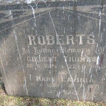 ROBERTS Gilbert Thomas 1879-1960 &amp; Mary Lavinia 1883-1971