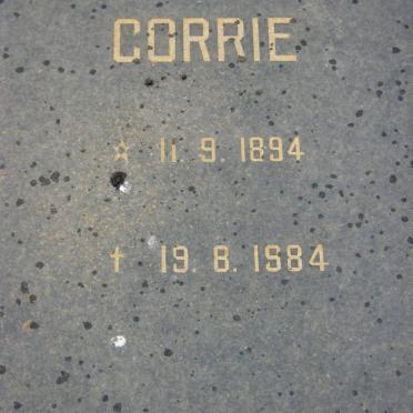 ROUX Corrie, le 1894-1984